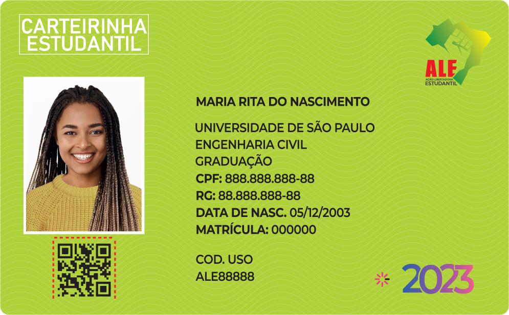 Carteira Nacional dos Estudantes - Documento do Estudante 2023